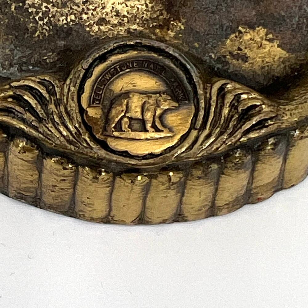 1930s K & O Company cast iron brass plated ashtray. - Native American - Picture 2 of 5